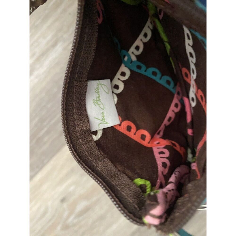 Vera Bradley LOLA Retired Pattern Fall 2013 Logo Key Ring ID Pocket CC Wallet - Picture 5 of 5